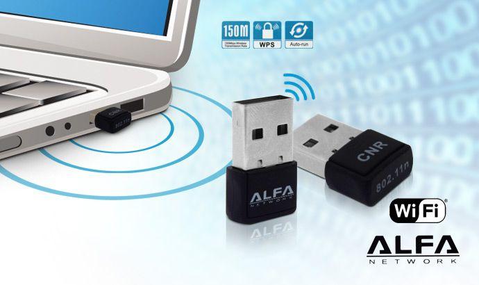 Alfa Mini WiFi USB Adapter 300Mbps– High-Performance Wireless Dongle for PC/Gaming with Strong Signal & LAN Card Receiver