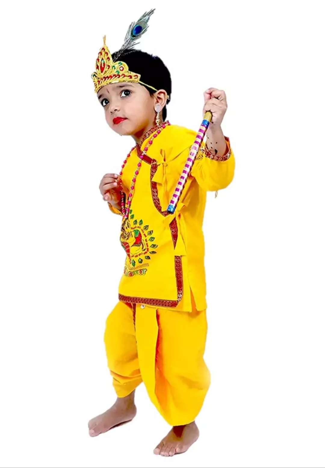 Kids Special :: Kids Wear :: Cute Krishna Dress For Boys With Murli ...