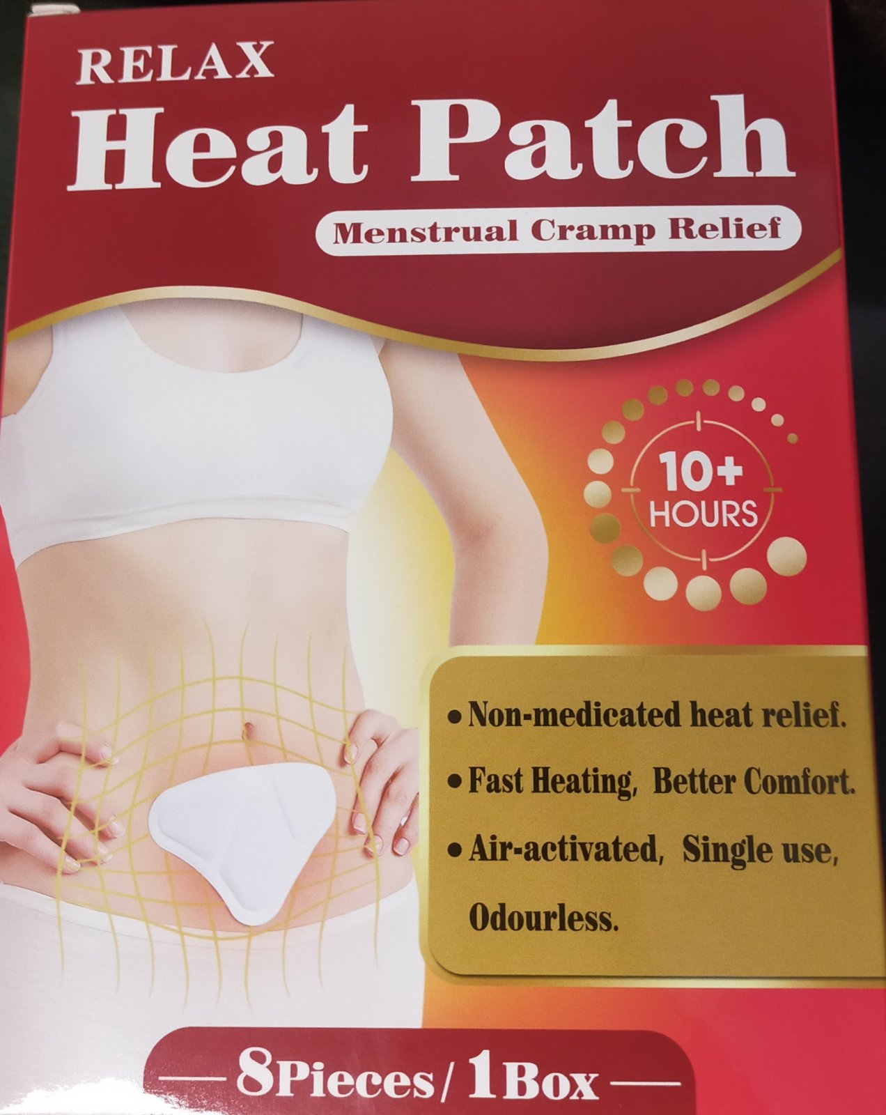 Health And Beauty Health And Beauty Accessories Heat Patch For Menstrual Cramp Relief Period