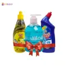 Wonder Clean Toilet Cleaner, Dish Washer and Spa Liquid Hand Wash Lemon & Fruity (500ML X 3)