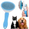 PetGlow Self-Cleaning Slicker Brush for Dogs & Cats