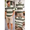 Men’s Premium Casual Polo Neck Knitted T-shirt For Men
