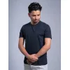 Black Sporty Regular Fit Round Neck T-shirt