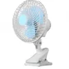 Portable Mini Clip Fan / Table Fan – 3 Blades, 8 Inch