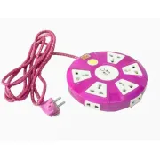 001 Power Cord With USB Charging Port - Dark Pink