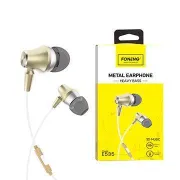 Foneng E535 Universal Metal Mobile Ear Stereo Handsfree Wired Earbud Earphone With Mic