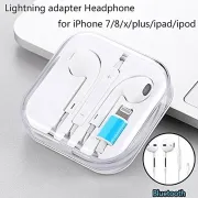 Iphone 7 8 X Lightning Connector Port Wire Bluetooth Earphone Earpiece Bass Quality Ipad