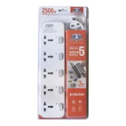 Kohinoor 2500w Defender Series Extension Cord 5 Port ,ElectroTech