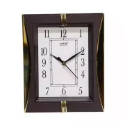 Lotus Square Brown Colour Frame & Dial Wall Clock