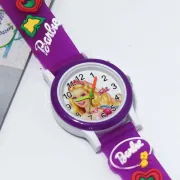 Purple Barbie Design Fancy Watch For Kids