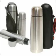 Stainless Steel Vacuum Flask Thermos Hot & Cold - 750ML With Carrying Case