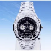 Stainless Steel White Dial Watch For Men
