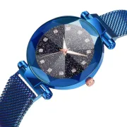 Watch for women Fashion Starry Sky Convex Glass Quartz Mesh With Magnetic Buckle Ladies Watch