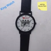 White Dial Fashion Lather Belt Watch For men