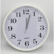 White Frame Round Wall Clock