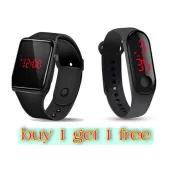Led Simple Stylish Fashion Watch Waterproof LED Digital Date Silicone Strap Wrist Watch For Men & Women
