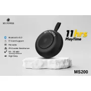 MyPower MS200 Portable Bluetooth speaker, Waterproof Speaker, High Sound Quality, Small size Black Color Speaker MS200