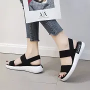 Elasticity Fashion Open Toe Women's Sandal Thick-soled Non-slip Summer Casual Sandal