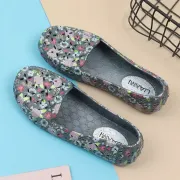 Summer Women Hollow Jelly Shoes Slip On Ballet Flats Fashion Soft Light Slides Ladies Comfortable Shoes
