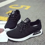 Breathable Mesh Sneakers Lace-Up Thick Sole Running Shoes For Women - Fashion | Women's Footwear | Sneakers For Women | Shoes For Women |