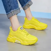 Breathable Lace-Up Casual Sneakers For Women ( M-2 ) - Fashion | Women's Footwear | Sneakers For Women |