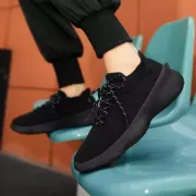 Spring Summer New Explosive Shark Tail Breathable Women's Shoes Casual Sports Couple Shoes Flying Weaving Women's Shoes