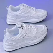 Luxurious New Women's Sneakers Shoes For Women Ladies Increase Fashionable Breathable Thick Soled