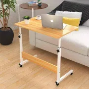 Large (60x40) Study Mobile Laptop Desk Adjustable Height Computer Wood Table Stand Bed Bedside Foldable Portable Multifunction Desk