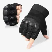 Military Tactical Hard Knuckle Half Finger Gloves