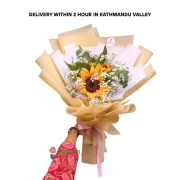 Pleasant Sunflower Bouquet