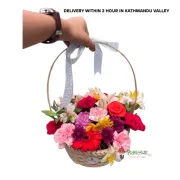 Sweetheart Mix Flower Basket