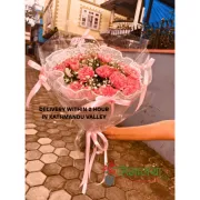Lush Pink Carnation Bouquet