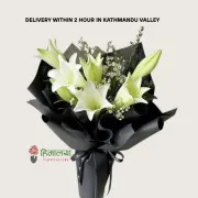 White Lily Premium Bouquet
