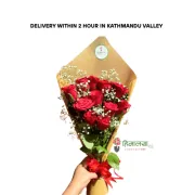 Red Rose Simple Design Bouquet