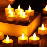 Pack of 24 LED Flameless and Smokeless Electric Tea Light Candles