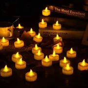 Battery operated LED Tihar Candles- Pack of 24