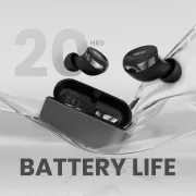 HiFuture Yacht Wireless Earbuds | 20 Hours Battery Backup | IPX5 Water Resistant | Metallic Charging Case | Support APTX - LanizHub