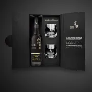 Indri Agneya Single Malt Indian Whisky 700ML Gift Pack + 2 Glasses Free