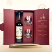 Indri Single Malt Indian Whisky 700ML Gift Pack + 2 Glasses Free