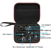 Hard Carrying Case For Pocket 3 Shock-Proof Travel Protective Storage Bag Action Camera Accessories For DJI Osmo Pocket 3