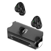 R19 Earclip Wireless Bluetooth 5.3 Earphones Transparent Spacecraft Digital Display Not In Ear Enc Noise Reduction Headphon Black R19