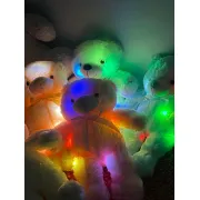 Fancyku Teddy Bear Plush Stuffed Soft Toys Glowing Animals Birthday Gifts For Kids Valentine Home Party Decor