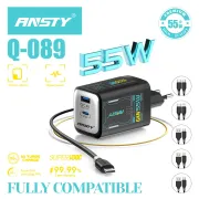 ANSTY GAN 55 Watt (Type c to c fast charger ) Q-089-PT