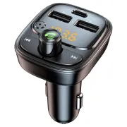 Car charger PD20 Watt LCD display 2 USB type c memory card 020