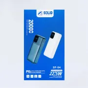 SOLID POWER 20,000mAh (Super Fast Charging + PD) Powerbank (SP-04)