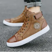 Men's Vintage High-Top Shoes | British Trend Boots