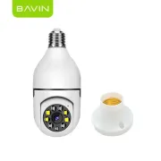 BAVIN SC801 Smart Security Lens Bulb CCTV Camera 3MP WiFi Camera w/Motion Tracking Alarm System