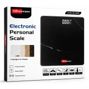 Silvercare Electronic Personal Scale SC-2121E Digital Body Weight Scale | 180kg Capacity | High Precision Sensors | Tempered Glass