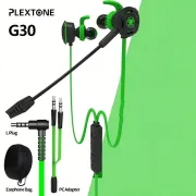 Plextone G30 3.5mm Gaming Earphones With Microphone For Mobile And Computer PS4 Xbox One