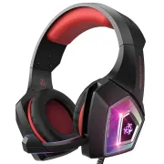 Hunterspider V1 Wired On Ear RGB Light Gaming Headphone With Mic